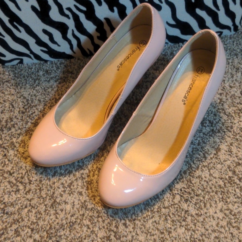 Blush pink heels